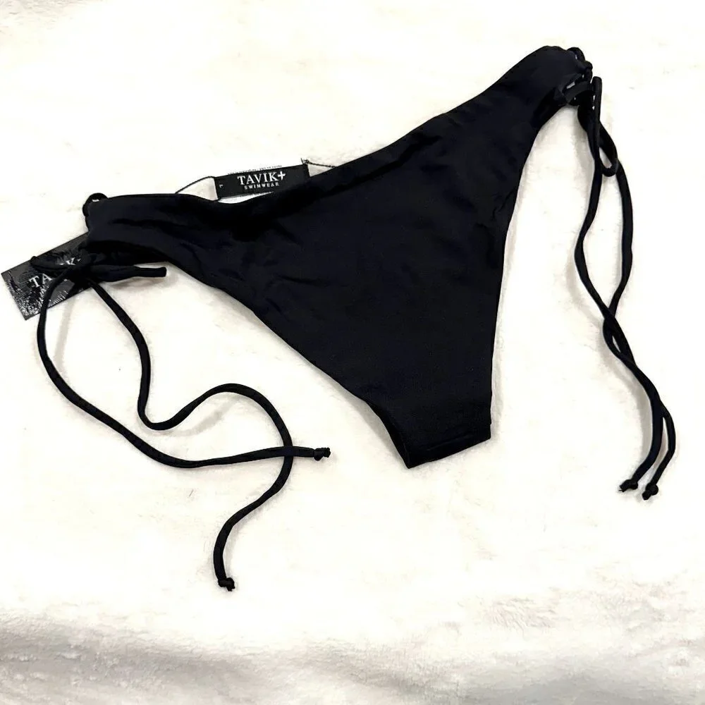 NWT Tavik Bebe Mini Bikini Bottom in Black - Large
